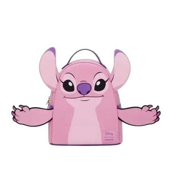 Loungefly Disney Stitch Angel Pink Character Mini Backpack Kawaii Cute main image 6